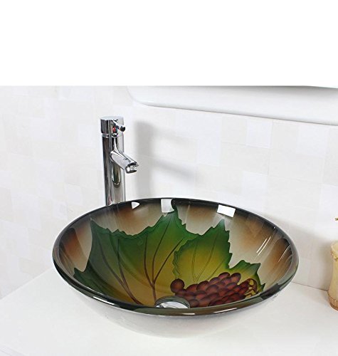 Lavabo de cristal templado rectangular FANGYAO sobre encimera 42cm 7