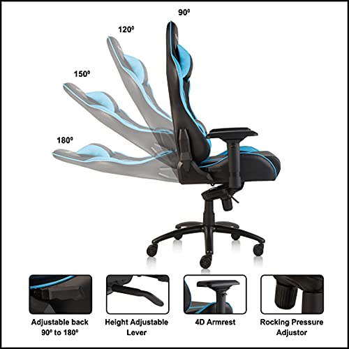 Image of CELLBELL GC06 Transformer X-Series High Back Gaming Chair with 3 Years of Warranty [Blue-Black]