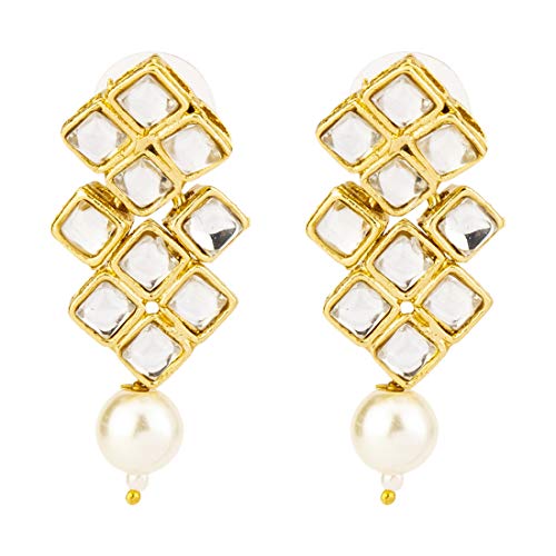 Kundan & Pearl Plated Jewellery Set, Design 5