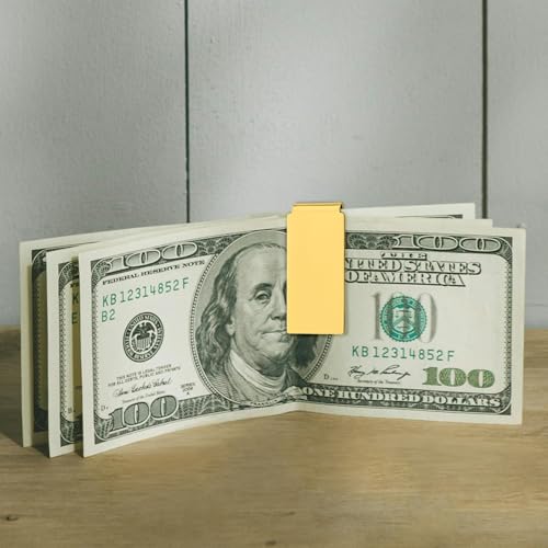 Diamond2Deal 14k Gold Plated Kelly Waters Hinged Money Clip for Men 23x50 mm2