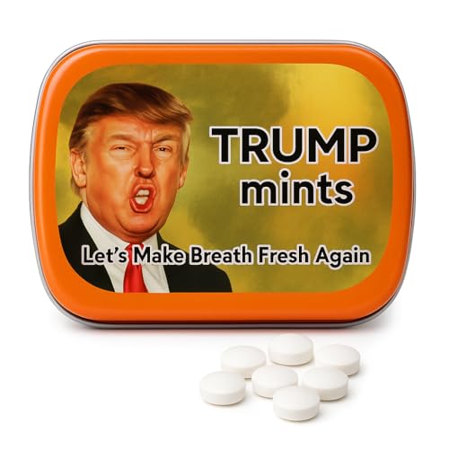 Trump Make Breath Fresh Again Mints - Trump Gag Gifts - Clinton Trump Election 2016 - Donald Trump Gifts - Peppermint Breath Mints - Funny Mint Tins by Gears Out