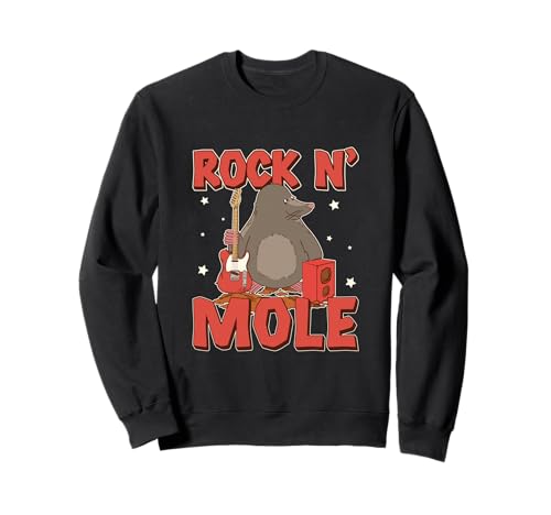 Mole Rat Rock N' Mole pour taupes et amoureux Sweatshirt