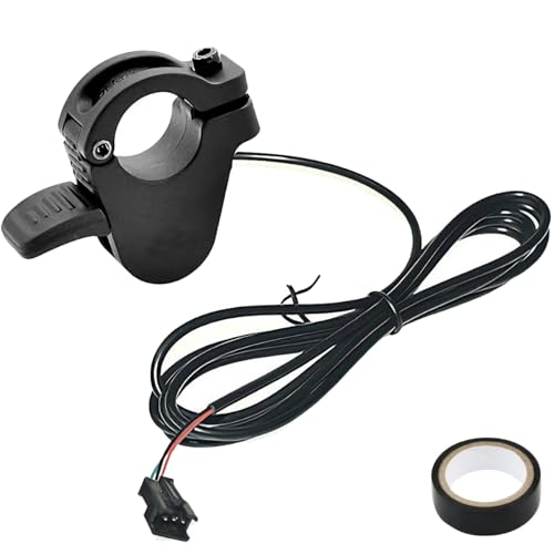 BOLOJAU 300X Acelerador de pulgar para bicicleta eléctrica, acelerador izquierdo/derecho 24 V, 36 V, 48 V, 60 V y 72 V Conector de unión para control de velocidad de bicicletas eléctricas, scooters