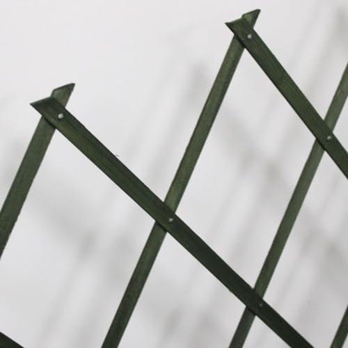 Miniatura 6 de Celosía Extensible De Madera Elegante En Blanco - Decoración Versátil Y Duradera Para Jardín Y Hogar 0,5x1,5m, Verde
