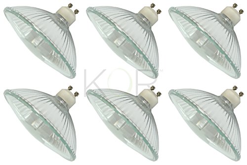 (Pack of 6) 75R111/GU10/FL - 75-Watt Halogen R111 Reflector - GU10 Base
