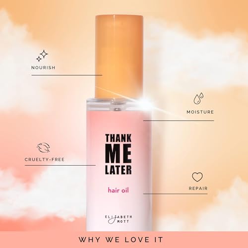 Elizabeth Mott Hair Oil for Frizzy, Damaged, Dry Hair – Rosemary, Lavender, Thyme, Jasmine, Sage & Chamomile Extract – Deeply Nourishing, Moisturizing & Strengthening Formula – Travel Size 30 mL