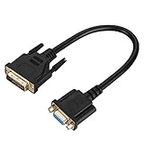 dvi-d to vga cable best buy Un dispositivo de visualización conectado a una interfaz VGA con una fuente de señal con un puerto DVI, como un monitor y un proyector.