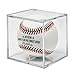 BallQube Baseball Display Case, UV Protected Square Clear Baseball Cube Memorabilia Display & Storage Sports Baseball Display Box Holder