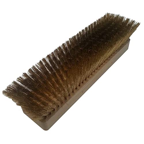 Image secondaire de Pièce de rechange pour brosse en laiton et bois 30 x 7 cm avec trou.