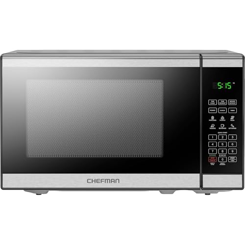 Chefman 20L 800W Microwave Oven, 6 Presets, 10 Power Levels, Eco Mode, Memory, Mute Function, Child...