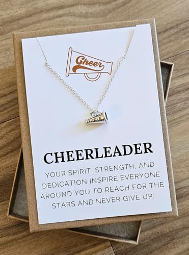 VIY Personal Card Cheerleader gifts, Cheerleading necklace, Cheer gifts, Cheer team gift for women, Dance team necklace, Dancer gift4