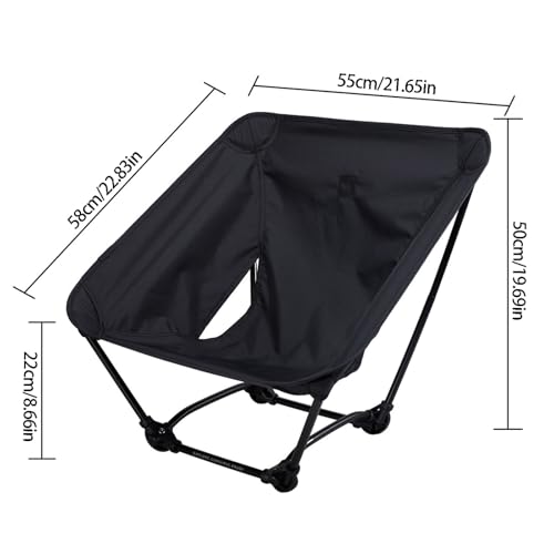 Chaise de camping pliante à installation rapide et stable