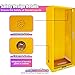 40 Gallon Flammable Storage Cabinet, 65x23x18in Galvanized Steel Safety Storage Cabinet, Adjustable Shelf Fireproof Cabinets, Flammable Liquid Storages Cabinets for Commercial Industrial and Home Use