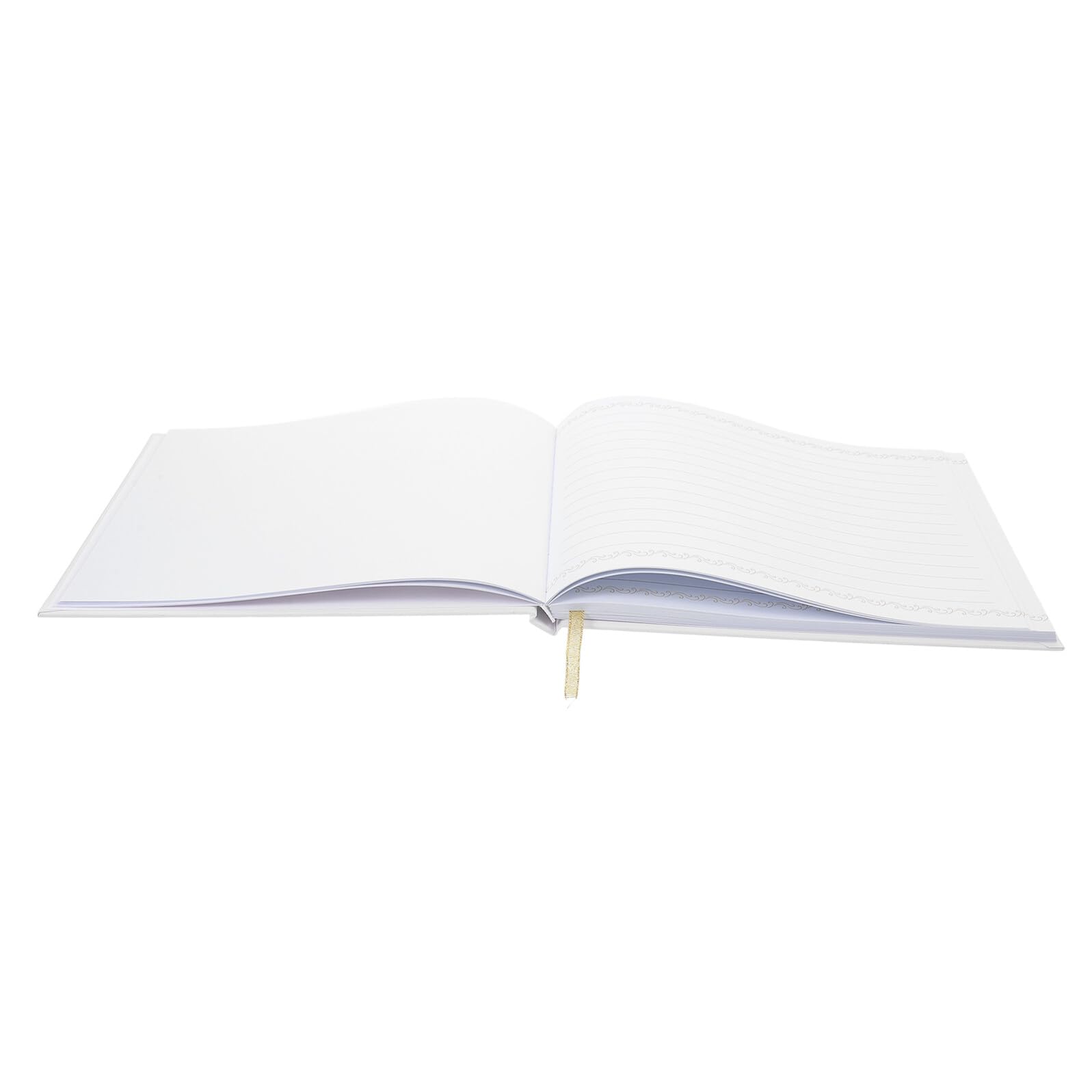 SUPVOX Libro degli Ospiti per Matrimonio Pagine a Spirale da 120 Fogli, Registro Firme Invitati Festa, Album Messaggi per Battesimo e Compleanno, Conservazione Ricordi Nozze
