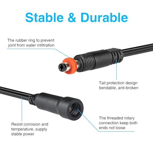 SUNVIE 20ft Photocell Sensor Extension Cord Only For