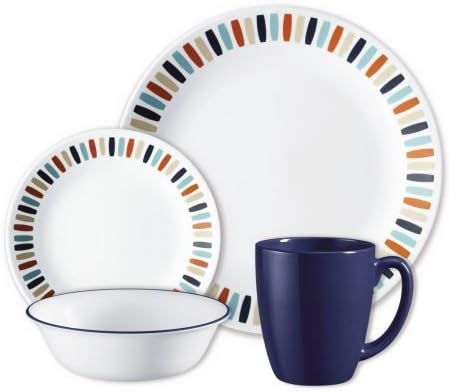 Corelle Livingware 32-Piece Set, Payden, Multi-Color (Two 16 piece set)