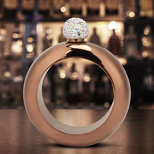 Cruche de Bracelet en Acier Inoxydable, Flasque de Bracelet de Vin, Flasque de Cruche D'alcool, pour la Soirée de Fête D'anniversaire de Danse, Bar de Club, avec Entonnoir