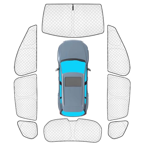 Image of KMF 8pcs Thicken Sun Shades for Mazda CX-50 Accessories 2023-2026, Custom Full Window Sunshade Car Window Covers for Windshield Side Rear, UV Block and Blackout Privacy for Car Camping Outdoor