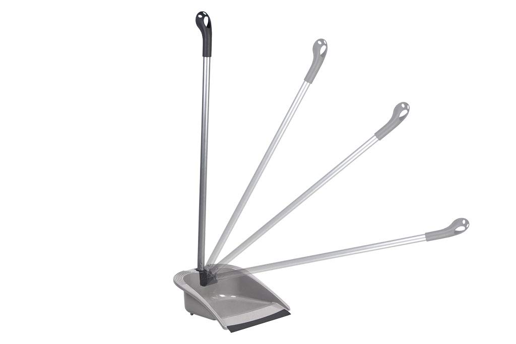 Cofan Recogedor abatible con Goma Gama Nilo | Color Gris | Medidas 26 x 25 x 86 cm