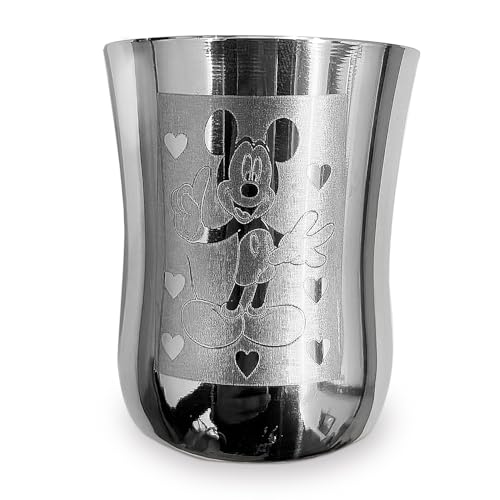 Image of KC Stainless Steel Baby Dinner Set with Plate, Bowl, Glass and Spoon Set of 5