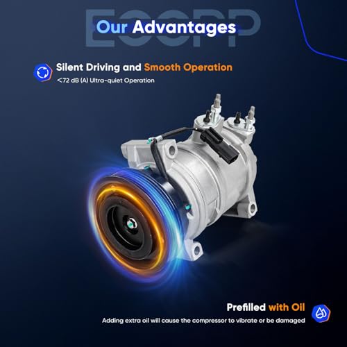 Image of ECCPP AC Compressor 2006-2008 for Jeep Commander 4.7L 5.7L | AC Compressor with Clutch Rapid Cooling