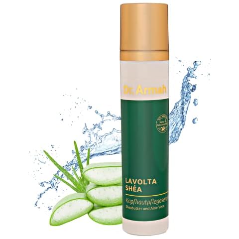 LAVOLTA natürliches Kopfhautserum 100ml - intensive Pflege trockener & strapazierter, juckender Kopfhaut mit Shea-Butter, Aloe Vera, Hyaluronsäure, Q10, Squalan, Aqua-Cacteen - silikonfrei vegan Cover