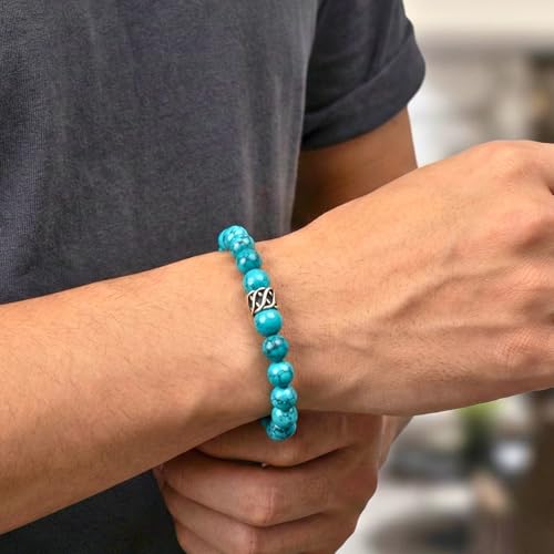 Image of THE MEN THING Natural Stone Bracelets - Adjustable Beaded Wristwear for Men & Boys (Multi-Design Collection)