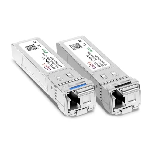 Image of 1 Pair 10GBASE-BX20-UD BiDi SFP+ Module, TX-1270nm /1330nm,RX-1330nm /1270nm 20km DOM Simplex LC /UPC SMF Optical Transceiver Mini Gbic for Cisco SFP-10G-BXU /SFP-10G-BXD, Ubiquiti & Open Switches