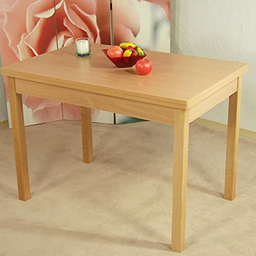 HUIJK Esstisch Ausziehbar Auszugtisch Buche teilmassiv Esstisch...