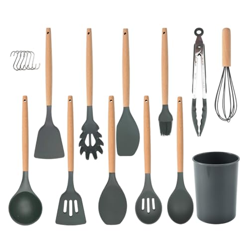 Joyfair Kitchen Utensils Set, 4 Pack Silicone Cooking Utensil Set, Non