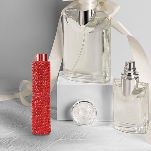 Xasbseulk Rhinestone Empty Spray Bottle, 10ML Refillable Perfume Spray Bottle Easy to Refill Empty Atomiser Bottle, Refillable Travel Perfume Atomizer for Purse, Handbag, Pocket and Luggage - Image 3