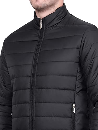 Image of KOTTY Men's Nylon Regular Solid Stylish Designed for Comfort and Warmth Puffer Jacket