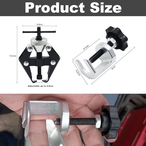 Jortmrd 3 Wischerarm Abzieher, Einstellbar und Anpassbar, Scheibenwischer Abzieher mit 2 Behoben Abzieher Wischerarm Abzieher Scheibenwischerarm für Auto Maximalen öffnung von 9mm - 30mm