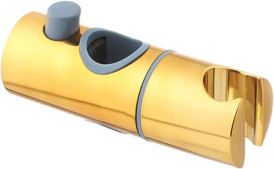 Andy's Orchids Shower Rail Head, ABS Replacement Sturdy Bathroom Shower Rail Head Slider Holder