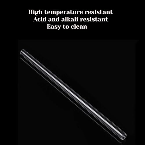 Image of 12 inch Glass Blowing Tubes 12mm OD 2mm Thick, 8 Pack Borosilicate Glass Tubing