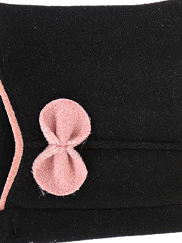 Image of FabSeasons Slim warm Winter Gloves For Women, with velvet lining inside for cold weather, Touchscreen enabled index finger, also ensures a Smooth Driving /Riding Experience