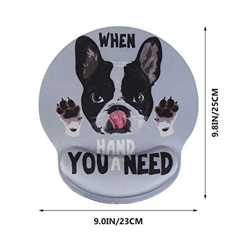 Tapis de souris ergonomique antidérapant avec repose-poignet chien - 6