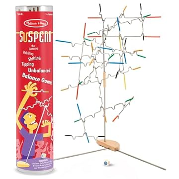 Melissa & Doug Suspend - Gioco Da Tavolo per Famiglie con Torre Di Legno, Gioco educativo per Bambini, Idee Regalo Originale, 8+ Anni - Certificati FSC