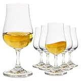 unbholkk 6 Stück Whisky Gläser, 120ml Cognac Gläser, Nosing Glas Whisky, Cognacschwenker, für Zuhause,Restaurants und Party
