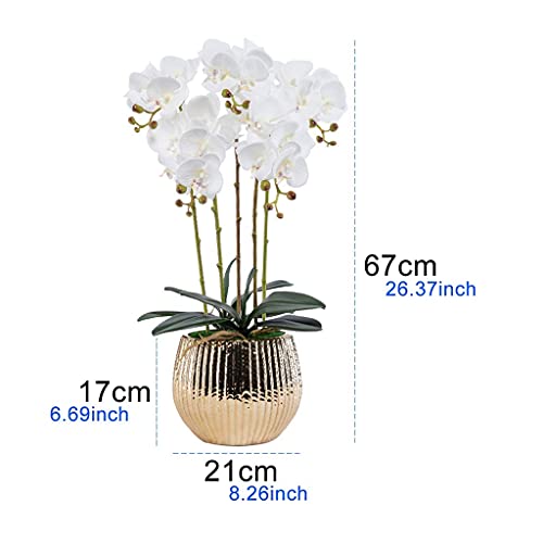Fausse fleur orchidée artificielle Phalaenopsis anti-allergie - 8