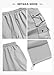 ZAFUL Work Cargo Pants for Men Casual Wide Leg Joggers Stretch Sweatpants Hip Hop Fashion Clothing for Travel (Light Gray-2 XL)
