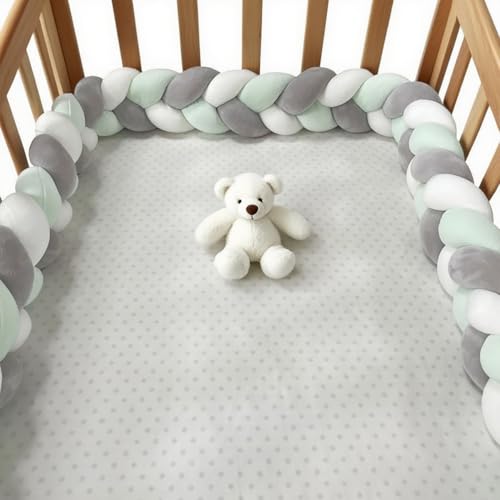 RZYW Almohada Decorativa Trenza Almohada de Serpiente de Nudo para AnticolisióN Chichonera Cuna Alfombra Anticolisión para Cama,S4,350CM