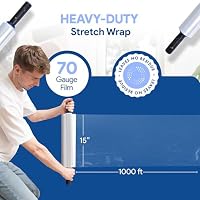International Plastics Co. 15" Plastic Stretch Wrap with Extended Handles — image 5
