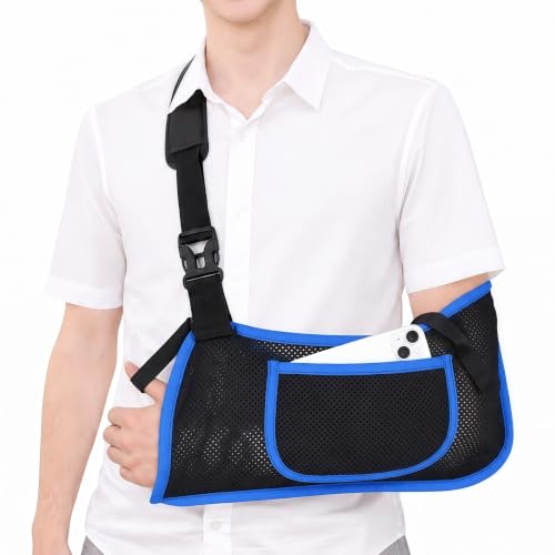 Image of Mesh Shower Arm Sling Shoulder Immobilizer for Shoulder Surgery Recovery