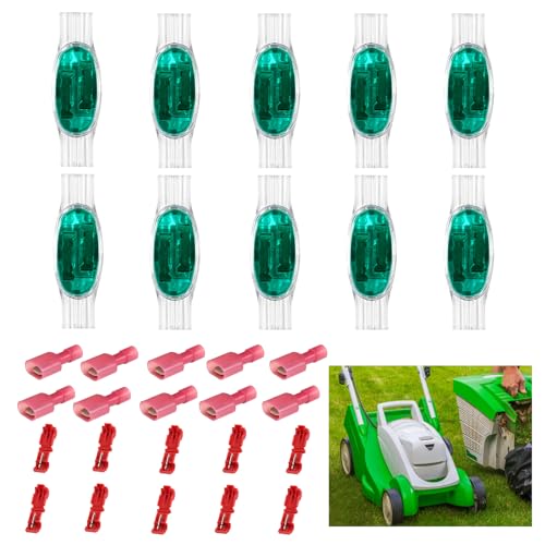smtfcty Kabelverbinder für Mähroboter, 30 Stück Rasenroboter Kabelverbinder wasserdicht Rasenmäher Automower Kabel Verbinder mit Gel Füllung für Rasenroboter Rasenmäher Automower Garten Outdoor smtfcty Kabelverbinder für Mähroboter, 30 Stück Rasenroboter Kabelverbinder wasserdicht Rasenmäher Automower Kabel Verbinder mit Gel Füllung für Rasenroboter Rasenmäher Automower Garten Outdoor