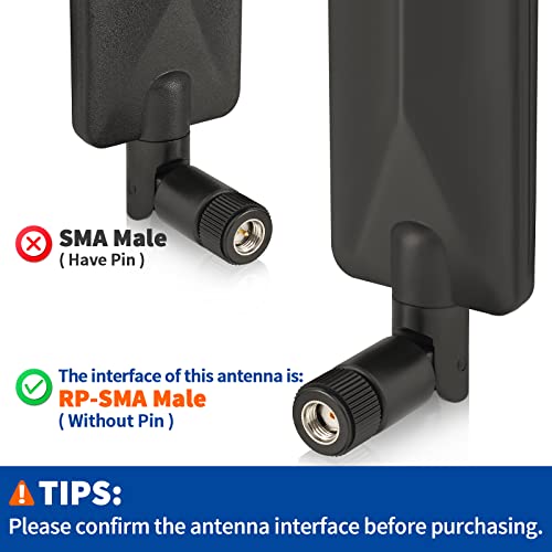 image for Bingfu 4G LTE Cellular Trail Game Camera Antenna 9dBi RP-SMA Male (2-P