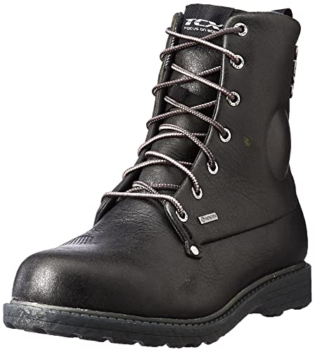 TCX Men's Biker Boots Motorcycle Boat, Black, 8
