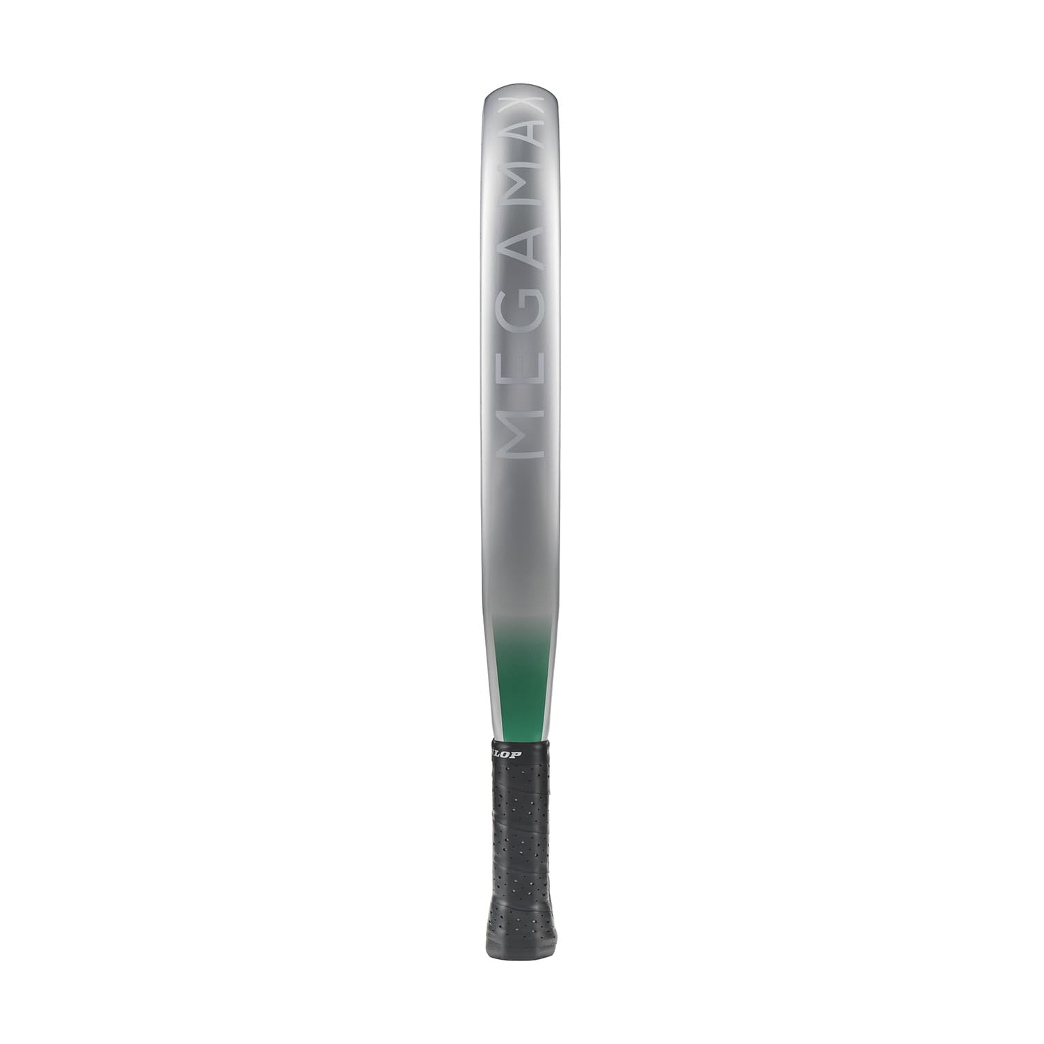 DUNLOP Racchetta da Padel Megamax Argento/Nero/Verde – Forma Rotonda, Telaio in Grafite – Bilanciamento Medio, Nucleo Pro EVA – Per Principianti