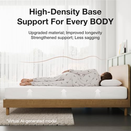 Image of Novilla 6 Inch King Size Mattress in a Box, King Gel Memory Foam Mattress with Comfort Foam for Cooling Night Sleep, Comfort Support and Pressure Relief, CertiPUR-US Certified