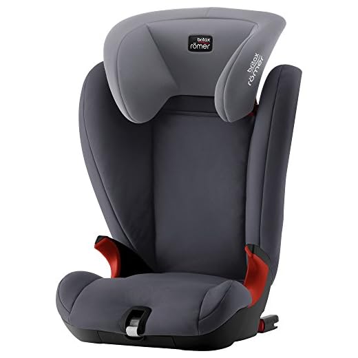 Britax Römer Silla de coche 3,5 años - 12 años, 15 - 36 kg, KIDFIX SL BLACK SERIES, ISOFIX, Grupo 2/3, Storm Grey